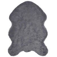 Nep Schapenvacht Tapijt Tafalla Antraciet 80 x 120 cm Polyester 2