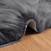 Nep Schapenvacht Tapijt Tafalla Antraciet 80 x 120 cm Polyester 9