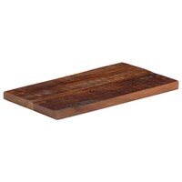 Tafelblad rechthoekig 40x20x3,8 cm massief gerecycled hout 2