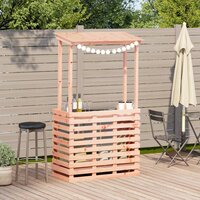 Tuinbartafel met dak 112,5x57x195,5 cm massief hout 3