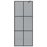 Inloopdouchewand Zwart 80 x 195 cm Gehard Glas 4