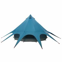 Teepee Tent met dak Blauw en Grijs 600 x 600 x 347 cm 8