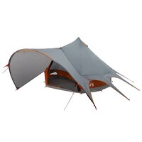 Teepee Tent met dak Grijs en Oranje 600 x 600 x 347 cm 2