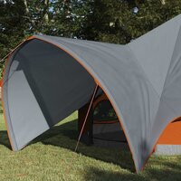 Teepee Tent met dak Grijs en Oranje 600 x 600 x 347 cm 3