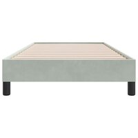 Bedframe zonder matras 80x220 cm fluweel lichtgrijs 5