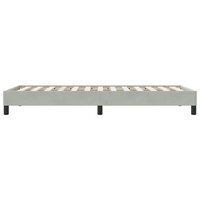 Bedframe zonder matras 80x220 cm fluweel lichtgrijs 6