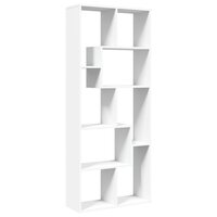 Kamerscherm / boekenkast 67x25x161,5 cm bewerkt hout wit 7