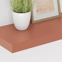 Wandplank Wandgemonteerd Rood 50 x 23 x 4 cm Bewerkt hout 5