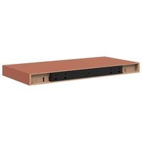Wandplank Wandgemonteerd Rood 50 x 23 x 4 cm Bewerkt hout 8