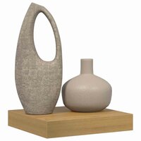 Wandplank Wandgemonteerd Bruin 23 x 23,5 x 4 cm Bewerkt hout 3