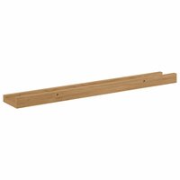 Wandplank met plank 2 pcs Bruin 60 x 9 x 3 cm Bewerkt hout 9