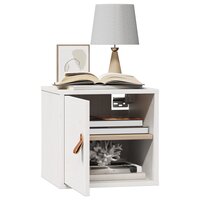 Wandkast 31,5x30x30 cm massief grenenhout wit 4