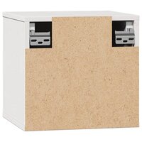 Wandkast 31,5x30x30 cm massief grenenhout wit 8