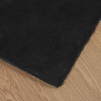 Nep Konijnenbont Tapijt Olite Zwart 120 x 120 cm Polyester 7