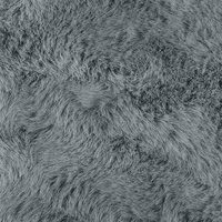 Nep Konijnenbont Tapijt Olite Antraciet 120 x 120 cm Polyester 9