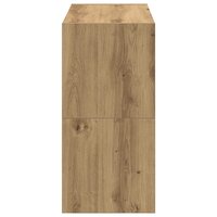 Schoenenrekken 2 st stapelbaar 60x30x30,5 cm artisanaal eiken 5