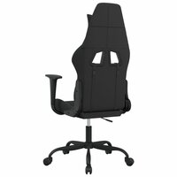 Massage gamestoel stof zwart en blauw 5