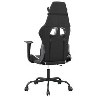 Massage gamestoel kunstleer zwart en wit 5
