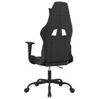 Massage gamestoel stof zwart en cr&egrave;mekleurig 5