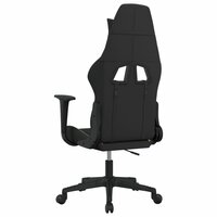 Massage gamestoel stof zwart en cr&egrave;mekleurig 5