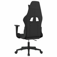 Massage gamestoel stof zwart en blauw 5