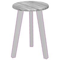Tafelblad Grijs Sonoma 30 x 30 x 1,5 cm Bewerkt hout 3