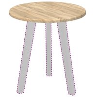 Tafelblad Sonoma eiken 40 x 40 x 1,5 cm Bewerkt hout 3