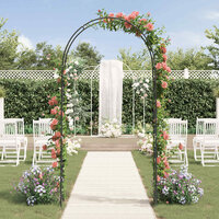 Tuin Boog Bloemen Zwart 4