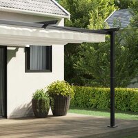 Wandgemonteerde Pergola Cr&egrave;me Staal 3