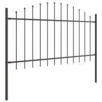 Tuinhek 2 pcs Grijs 170 x 140 cm Gepoedercoat staal 4