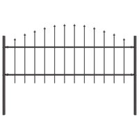 Tuinhek Grijs 170 x 140 cm Gepoedercoat staal 2