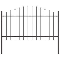 Tuinhek Grijs 170 x 140 cm Gepoedercoat staal 2