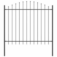 Tuinhek Grijs 170 x 165 cm Gepoedercoat staal 2