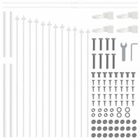 Tuinhek Wit 170 x 140 cm Gepoedercoat staal 5
