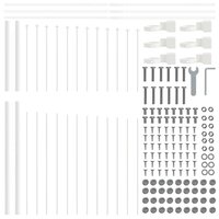 Tuinhek Wit 170 x 215 cm Gepoedercoat staal 5
