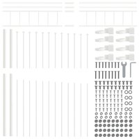 Tuinhek Wit 170 x 225 cm Gepoedercoat staal 5
