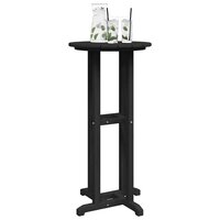 Bartafel Zwart 55 x 55 x 107 cm Polyetheen 3