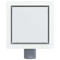2 in 1 doucheafvoer Zilver 15 x 15 cm Roestvrij staal 304 7