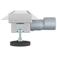 Doucheafvoer met Glazen Deksel Zilver 50 cm Roestvrij staal 304 5