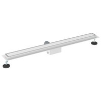 Doucheafvoer met Glazen Deksel Zilver 90 cm Roestvrij staal 304 6
