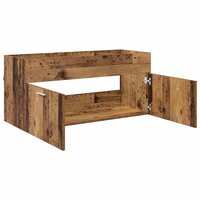 Wastafelkast met opslag met de deur Oudhout Bewerkt hout 5