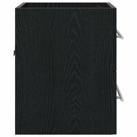 Wastafelkast Zwart Eiken 38,5 x 41 x 48 cm Bewerkt hout 7
