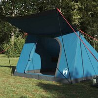 Camping Tent met dak met opslag Blauw 223 x 163 x 130 cm taft 3