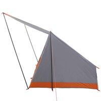 Camping Tent met dak Grijs en Oranje 223 x 163 x 130 cm taft 5