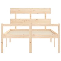 Seniorenbed met hoofdbord massief hout 120x200 cm 6