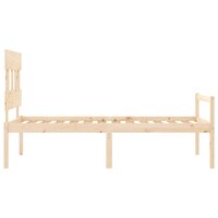 Seniorenbed met hoofdbord massief hout 7