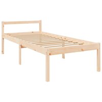 Seniorenbed met hoofdbord massief hout 9