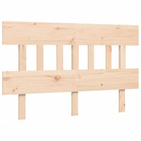 Seniorenbed met hoofdbord massief hout 120x200 cm 8