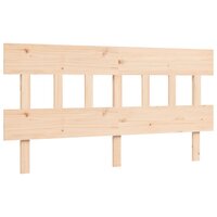 Seniorenbed met hoofdbord massief hout 160x200 cm 8