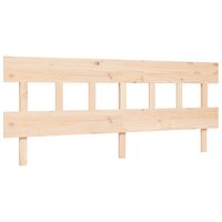 Seniorenbed met hoofdbord massief hout 200x200 cm 8